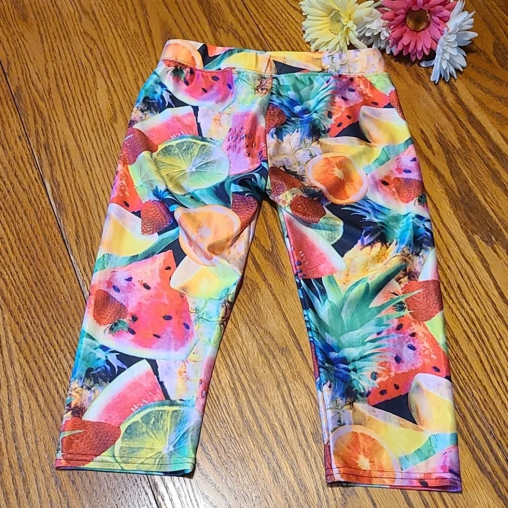Justice pants - summer fruit print